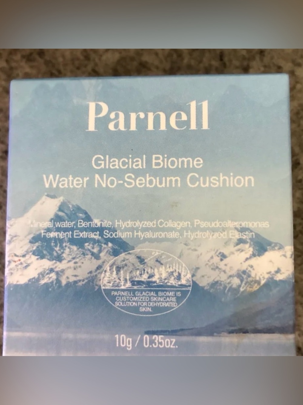 Glacial Biome Water No-Sebum Cushion — Blue